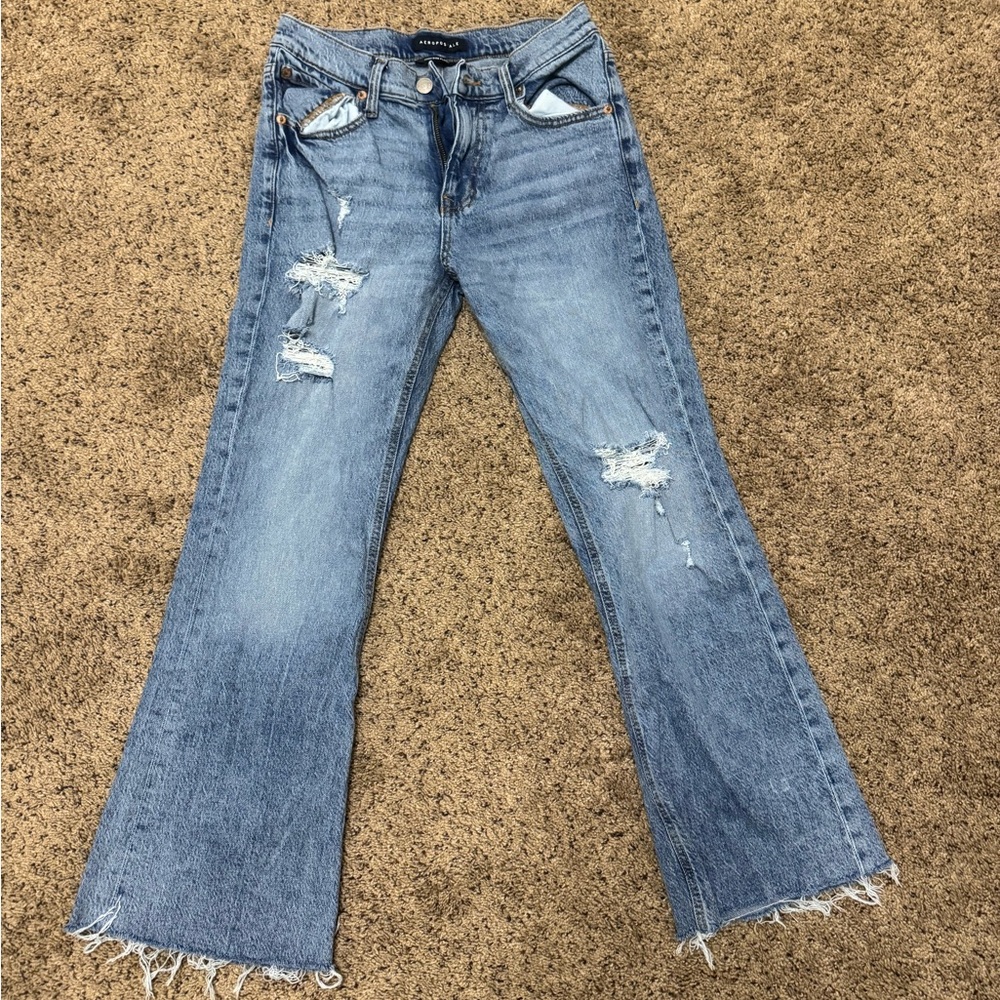 Aeropostale high rise flare jeans